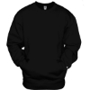 Custom Unisex Pocket Crewneck Sweatshirt Black