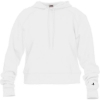 Custom Womens Crop Hooded Sweatshirt White
