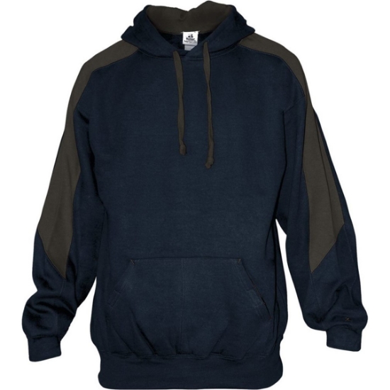 Custom Unisex Saber Hooded Sweatshirt Navy/ Charcoal