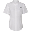 Custom Womens PFG Tamiami™ II Short Sleeve Shirt White