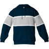 Custom Unisex United Athletic Fleece Hooded Sweatshirt Navy/ Oxford/ White