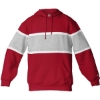 Custom Unisex United Athletic Fleece Hooded Sweatshirt Red/ Oxford/ White