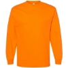 Custom Unisex Heavyweight Cotton Long Sleeve Tee Orange