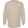 Custom Unisex Heavyweight Cotton Long Sleeve Tee Sand