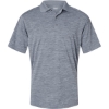 Custom Mens Dakota Striated Heather Polo Steel Grey Heather