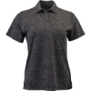 Custom Womens Dakota Striated Heather Polo Black Heather