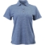 Custom Womens Dakota Striated Heather Polo Peri Blue Heather