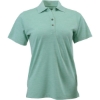 Custom Womens Dakota Striated Heather Polo Surf Green Heather