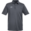 Custom Mens Tech™ Polo CS Grey Light Heather/ White
