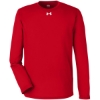 Custom Mens Team Tech™ Long Sleeve T-Shirt Red/ White
