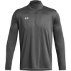 Custom Mens Team Tech™ Quarter-Zip Pullover Castlerock/ White