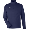 Custom Mens Team Tech™ Quarter-Zip Pullover Midnight Navy/ White