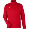 Custom Mens Team Tech™ Quarter-Zip Pullover Red/ White