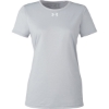 Custom Womens Team Tech™ T-Shirt Mod Grey Light Heather/ White