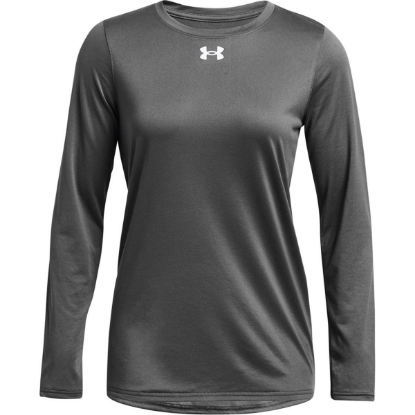 Custom Womens Team Tech™ Long Sleeve T-Shirt Castlerock/ White