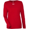 Custom Womens Team Tech™ Long Sleeve T-Shirt Red/ White