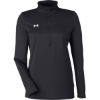 Custom Womens Team Tech™ Half-Zip Pullover Black/ White
