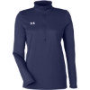 Custom Womens Team Tech™ Half-Zip Pullover Midnight Navy/ White