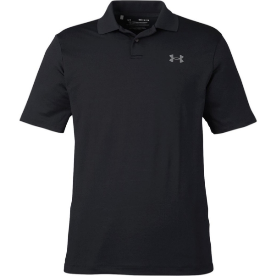 Custom Mens Performance 3.0 Golf Polo Black/ PTC Grey