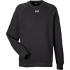 Custom Mens Rival Fleece Crewneck Sweatshirt Black/ White