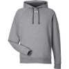 Custom Mens Rival Fleece Hooded Sweatshirt CS Grey Light Heather/ White