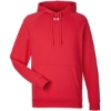 Custom Mens Rival Fleece Hooded Sweatshirt Red/ White