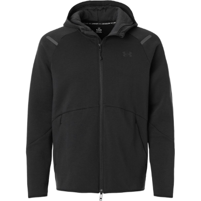 Custom Mens Unstoppable Fleece Full-Zip Black/ Black