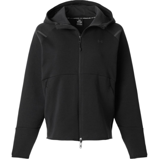 Custom Womens Unstoppable Fleece Full-Zip Jacket Black/ Black