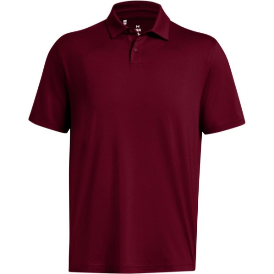 Custom Mens Recycled Polo Cardinal/ White