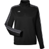 Custom Womens Command 2.0 Quarter-Zip Pullover Black/ White
