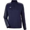 Custom Womens Command 2.0 Quarter-Zip Pullover Midnight Navy/ White