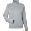Custom Womens Command 2.0 Quarter-Zip Pullover Mod Grey/ White