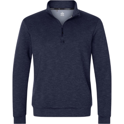 Custom Mens Drive Midlayer Quarter-Zip Pullover Midnight Navy/ Midnight Navy