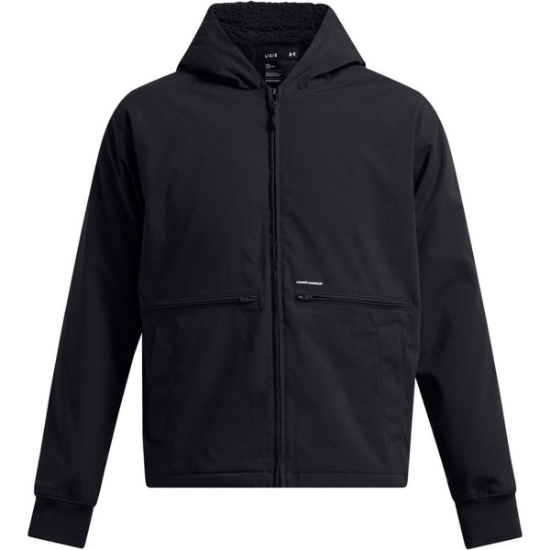 Custom Mens Icon Fleece Jacket Black/ Black
