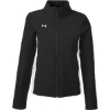 Custom Womens Rival Stretch Jacket Black/ White/ White