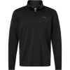 Custom Mens Drive Quarter-Zip Pullover Black/ Castlerock