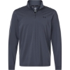 Custom Mens Drive Quarter-Zip Pullover Downpour Grey/ Midnight Navy