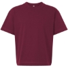 Custom Unisex Heavyweight Cotton Mid-Length Tee Burgundy