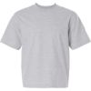 Custom Unisex Heavyweight Cotton Mid-Length Tee Heather Grey