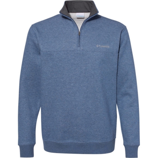 Custom Mens Hart Mountain™ Half-Zip Sweatshirt Carbon Heather
