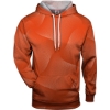 Custom Mens Warp Hooded Sweatshirt Burnt Orange