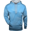 Custom Mens Warp Hooded Sweatshirt Columbia Blue