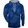 Custom Mens Warp Hooded Sweatshirt Royal