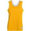 Custom Womens Reversible Wicking Tank Top Gold/ White
