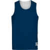 Custom Unisex Reversible Wicking Tank Top Navy/ White