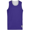 Custom Unisex Reversible Wicking Tank Top Purple/ White