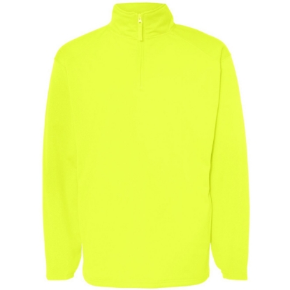 Custom Mens Performance Quarter-Zip Pullover Safety Yellow