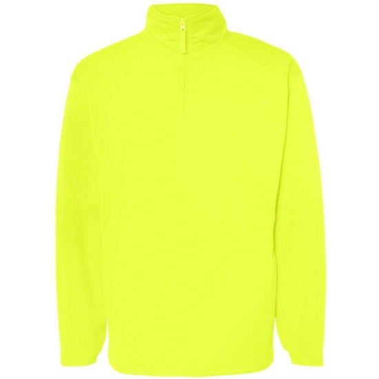 Custom Mens Performance Quarter-Zip Pullover Safety Yellow