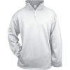 Custom Mens Performance Quarter-Zip Pullover White