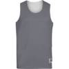 Custom Youth Reversible Wicking Tank Top Graphite/ White